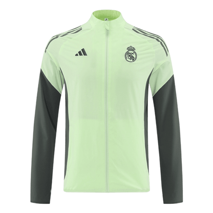 Real Madrid Mens Windbreaker Jacket 2025/26 Green