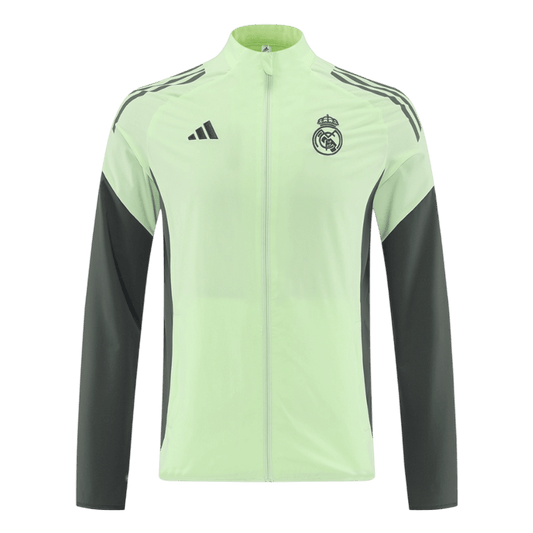 Real Madrid Mens Windbreaker Jacket 2025/26 Green