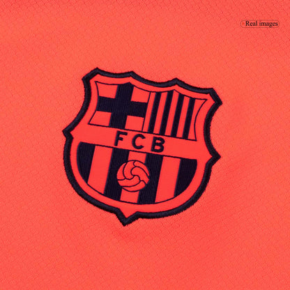LEWANDOWSKI #9 Barcelona Mens Third Away Soccer Jersey UCL 2025/26 Orange