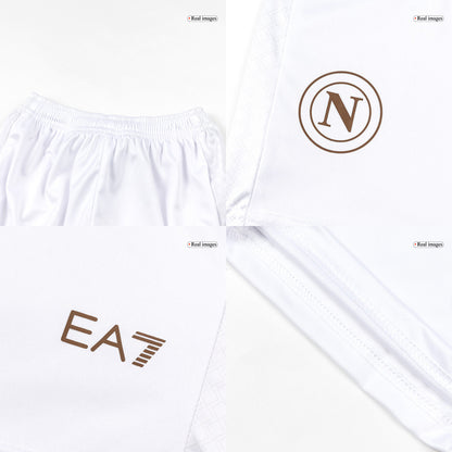 Napoli Kids Away Soccer Kit 2025/26 White