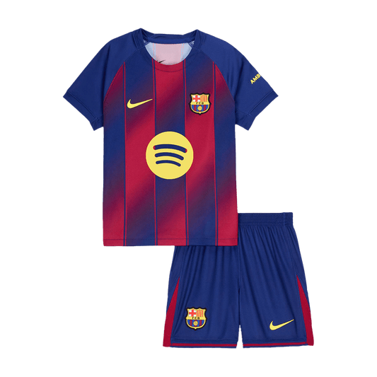 Barcelona Kids Home Soccer Kit 2025/26 Red&Blue [PREMIUM]