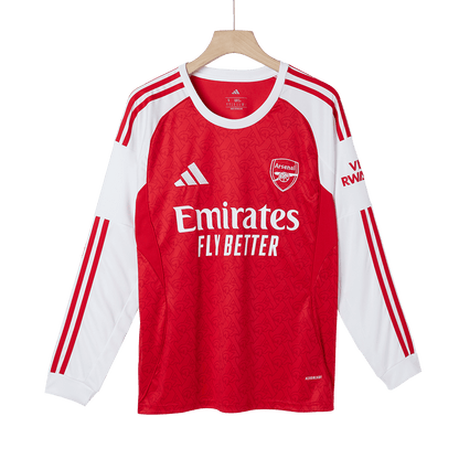 Arsenal Mens Home Long Sleeve Soccer Jersey 2025/26 Red