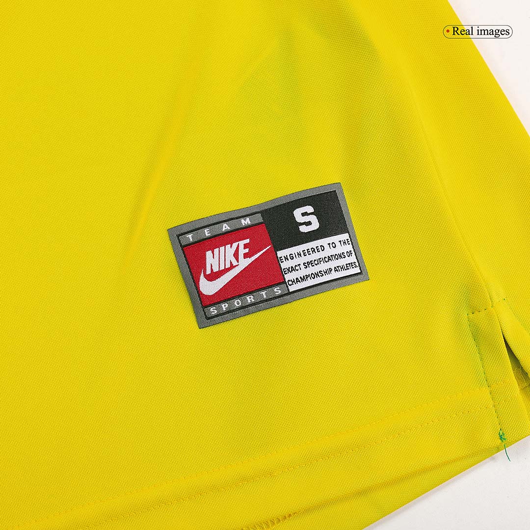 Retro RONALDO #9 Brazil Mens Home Soccer Jersey World Cup 1998 Yellow