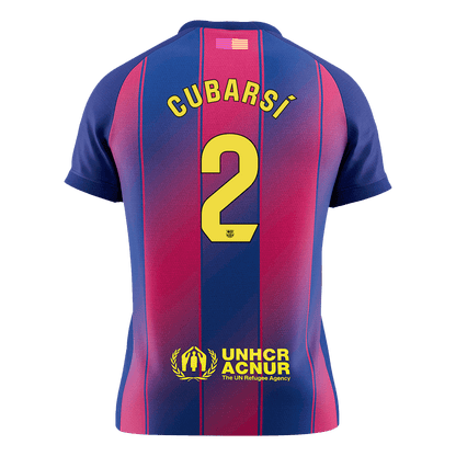 CUBARSÍ #2 Barcelona Mens Home Soccer Jersey 2025/26 Red&Blue [PREMIUM]