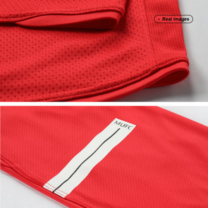 Retro SCHOLES #18 Manchester United Mens Home Soccer Jersey 2007/08 Red
