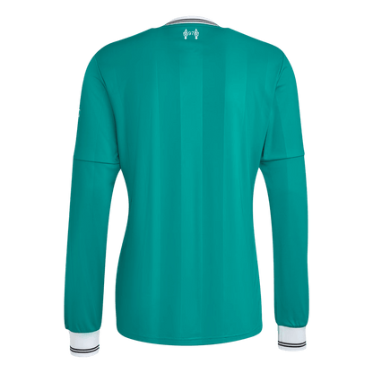 Liverpool Mens Third Away Long Sleeve Soccer Jersey 2025/26 Green