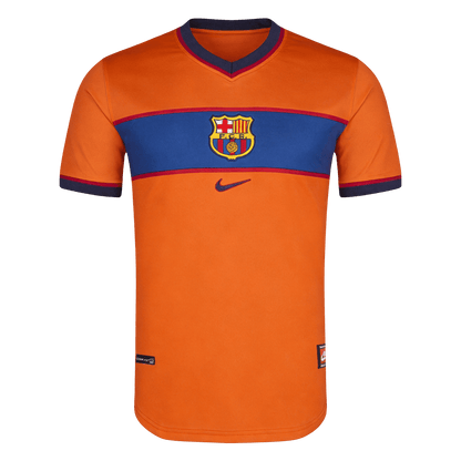 Retro Barcelona Mens Third Soccer Jersey 1998/99 Orange