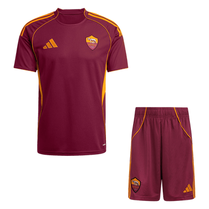 Roma Mens Home Soccer Kit 2025/26 Red
