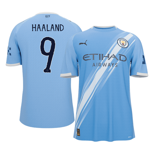 HAALAND #9 Manchester City Mens Home Soccer Jersey World Cup 2025/26 Blue [PREMIUM]