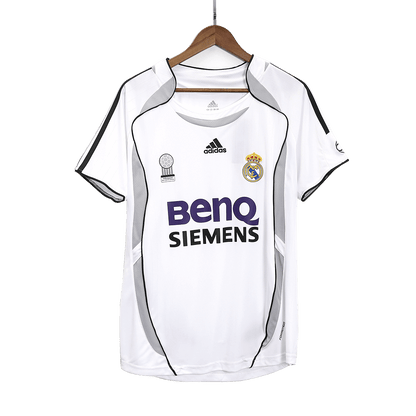 Retro BECKHAM #23 Real Madrid Mens Home Soccer Jersey 2006/07 White