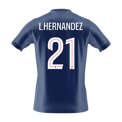 L.HERNANDEZ #21 PSG Mens Home Soccer Jersey 2025/26 Navy [PREMIUM]