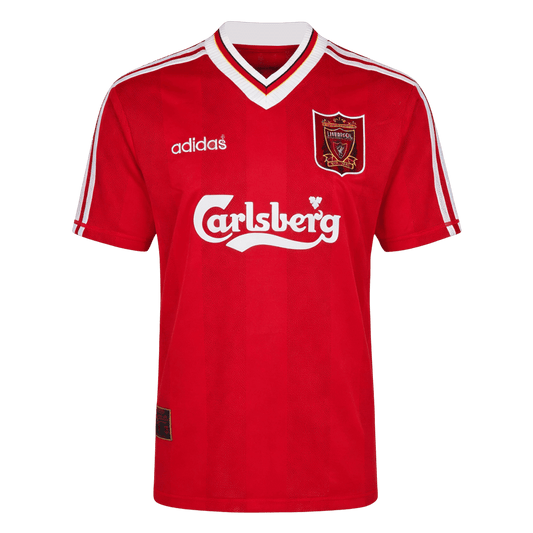Retro Liverpool Mens Home Soccer Jersey 1995/96 Red