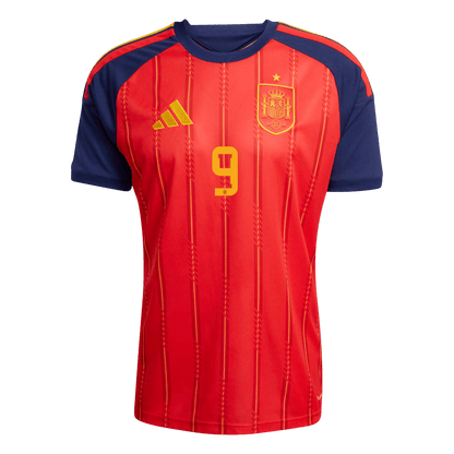 GAVI #9 Spain Mens Home Soccer Jersey World Cup 2026 Red [PREMIUM]