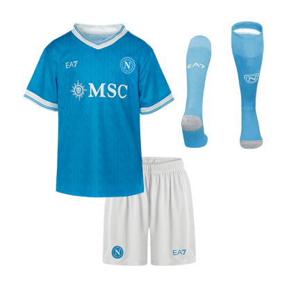 Napoli Kids Home Soccer Full Set 2025/26 Blue