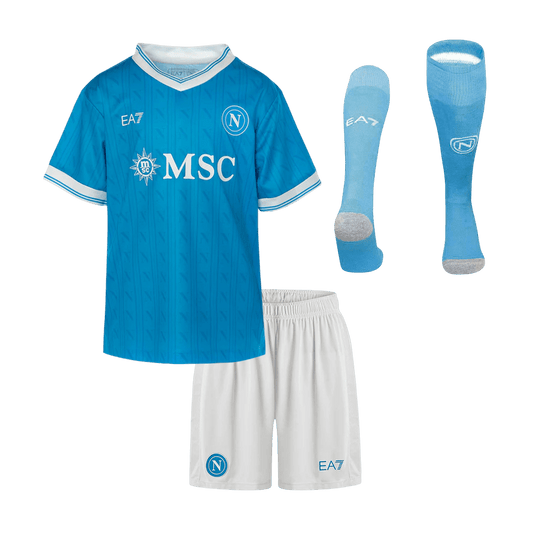 Napoli Kids Home Soccer Full Set 2025/26 Blue
