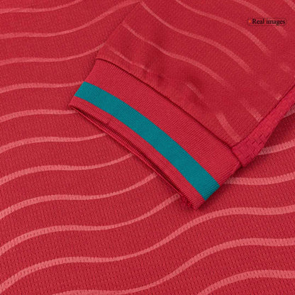 Portugal Mens Home Long Sleeve Soccer Jersey World Cup 2026 Red