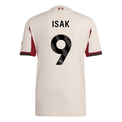 ISAK ##9 Liverpool Mens Away Soccer Jersey 2025/26 White - Player Version