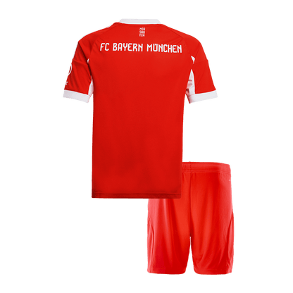 Bayern Munich Kids Home Soccer Kit 2025/26 Red