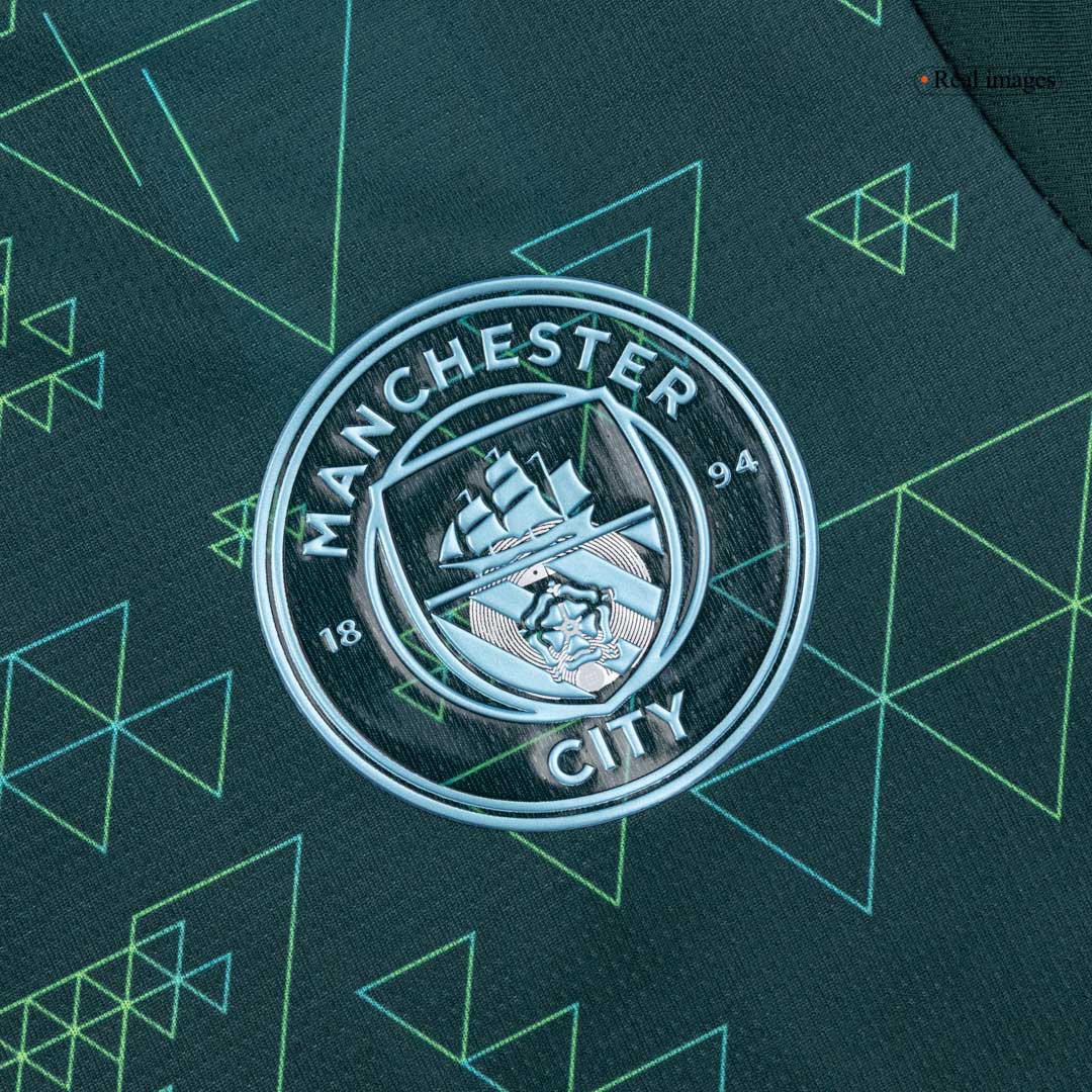 Manchester City Mens Fourth Away Soccer Jersey 2025/26 Green
