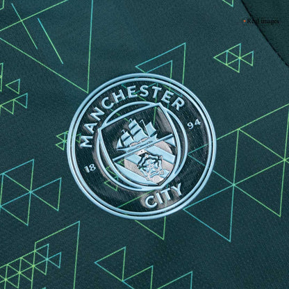 Manchester City Mens Fourth Away Soccer Jersey 2025/26 Green