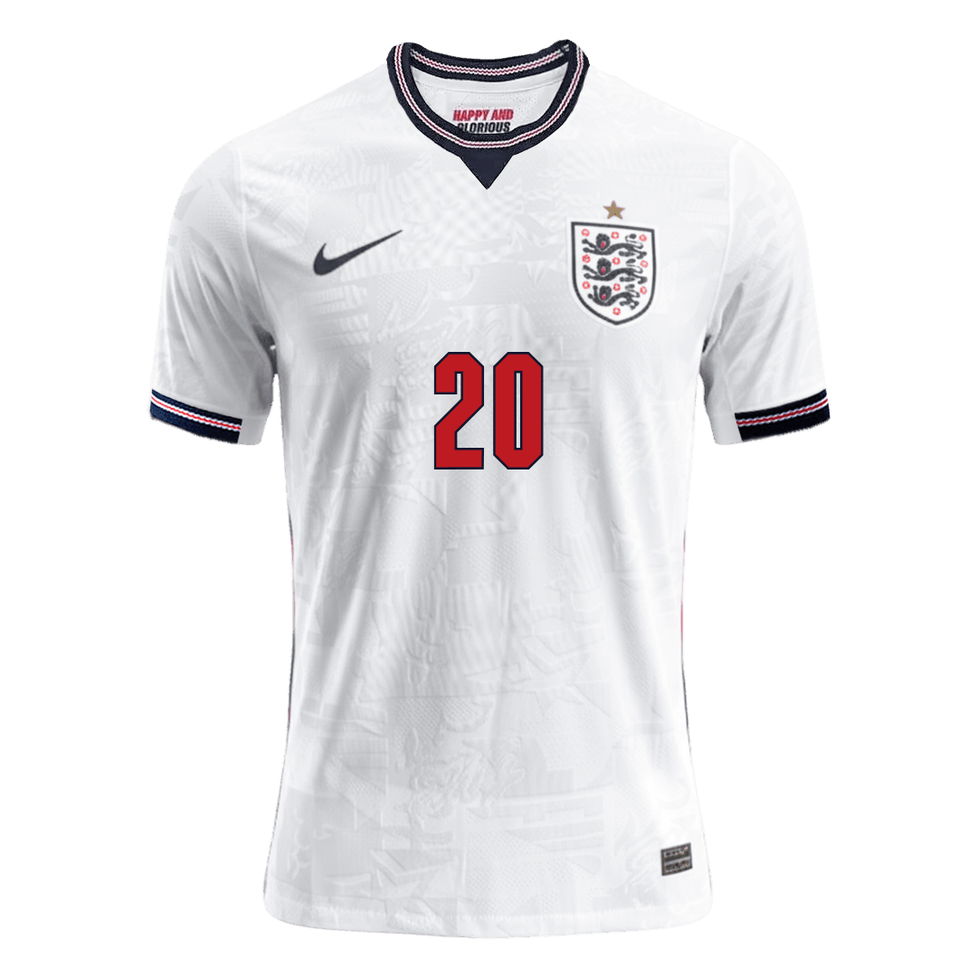 PALMER #20 England Mens Home Soccer Jersey World Cup 2026 White - Player Version