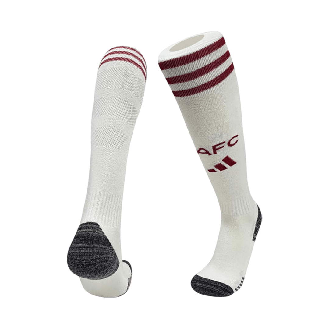 Arsenal Mens Third Away Soccer Socks 2025/26 Beige [PREMIUM]