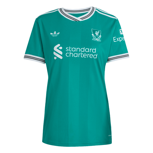 Liverpool Womens Third Away Soccer Jersey 2025/26 Green