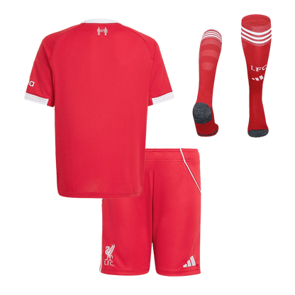 Liverpool Kids Home Soccer Full Set 2025/26 Red