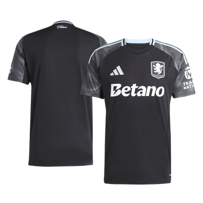 Aston Villa Mens Away Soccer Jersey 2025/26 Black