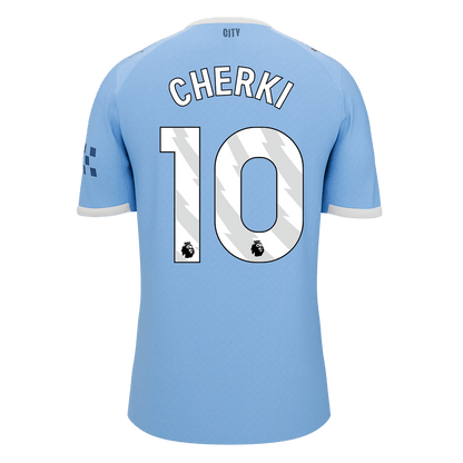 CHERKI #10 Manchester City Mens Home Soccer Jersey 2025/26 Blue [PREMIUM]