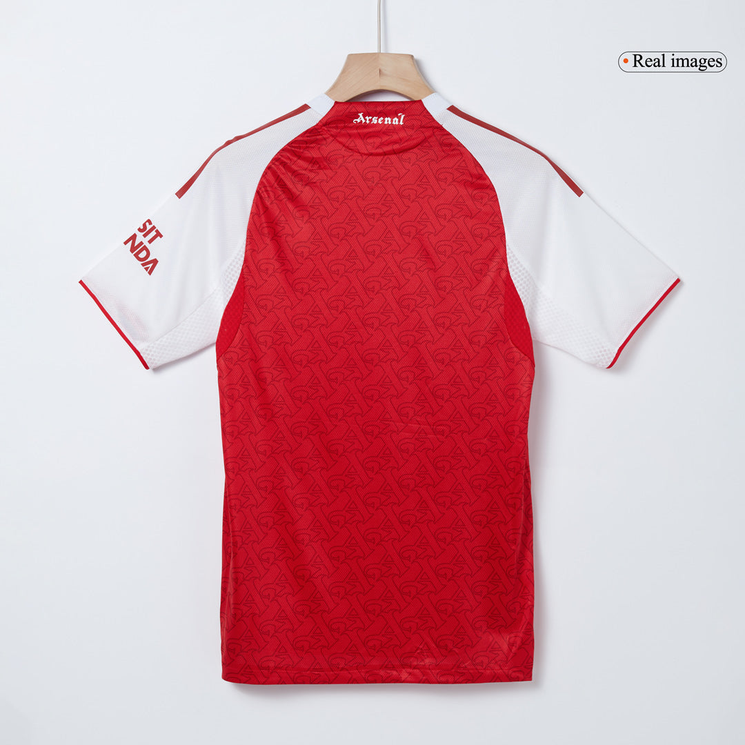 ØDEGAARD #8 Arsenal Mens Home Soccer Jersey 2025/26 Red - Player Version