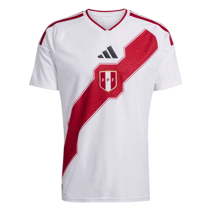 Peru Mens Home Soccer Jersey World Cup 2026 White