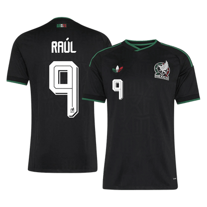 RAÚL #9 Mexico Mens Third Away Soccer Jersey World Cup 2026 Black - Player Version