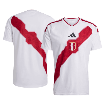 Peru Mens Home Soccer Jersey World Cup 2026 White