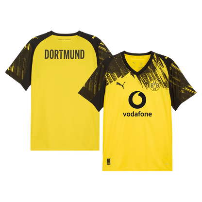 Borussia Dortmund Mens Home Soccer Jersey 2025/26 Yellow
