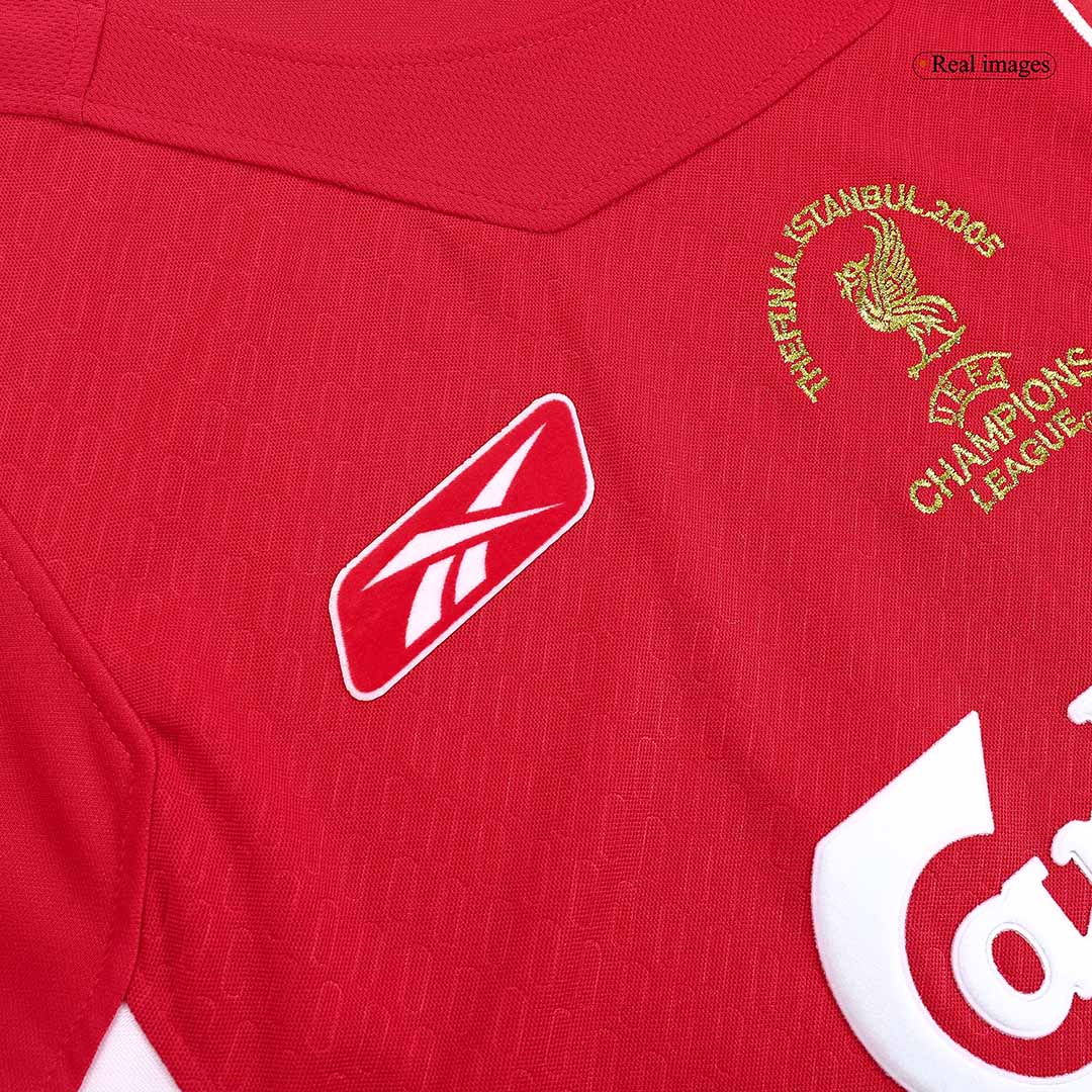 Retro Liverpool Mens Soccer Jersey UCL 2005 Red