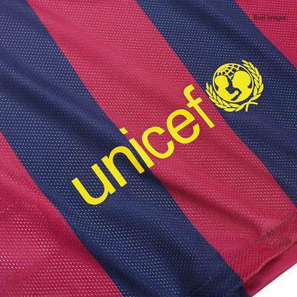 Retro MESSI #10 Barcelona Mens Home Soccer Jersey 2014/15