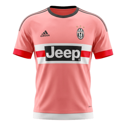 Retro Juventus Mens Away Soccer Jersey 2015/16 Pink