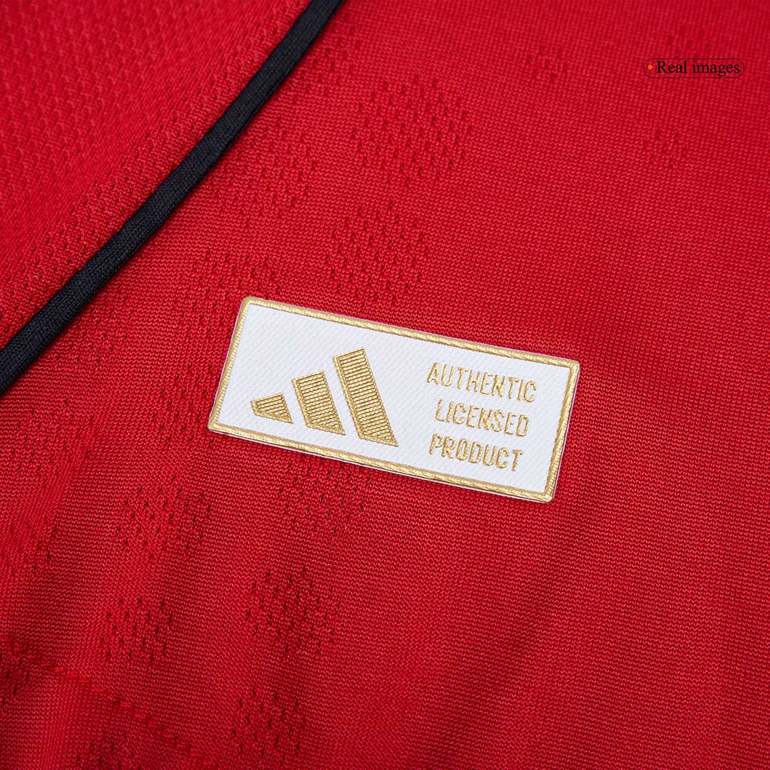 B.FERNANDES #8 Manchester United Mens Home Soccer Jersey 2025/26 Red - Player Version