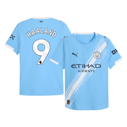 HAALAND #9 Manchester City Mens Home Soccer Jersey 2025/26 Blue - Player Version