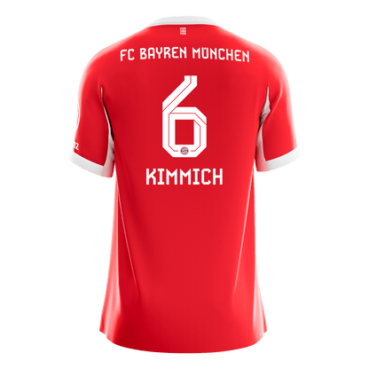 KIMMICH #6 Bayern Munich Mens Home Soccer Jersey 2025/26 Red [PREMIUM]