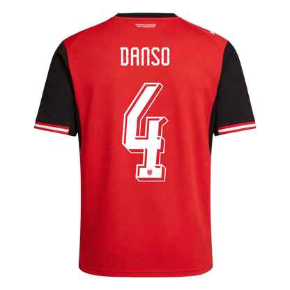 DANSO #4 Austria Mens Home Soccer Jersey World Cup 2026 Red