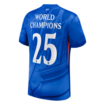 WORLD CHAMPIONS #25 Chelsea Mens Home Soccer Jersey 2025/26 Blue [PREMIUM]