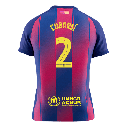 CUBARSÍ #2 Barcelona Mens Home Soccer Jersey UCL 2025/26 Red&Blue [PREMIUM]