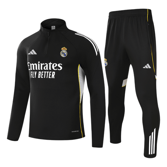 Real Madrid Kids Training Tracksuit Kit 2025/26 Black