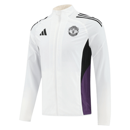 Manchester United Mens Windbreaker Jacket 2025/26 White
