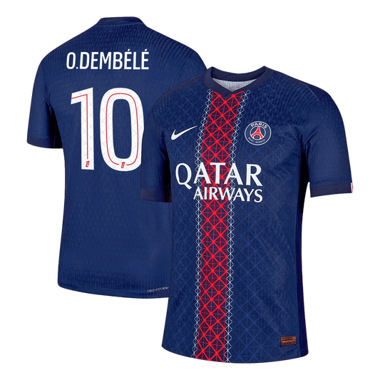 O.DEMBÉLÉ #10 PSG Mens Home Soccer Jersey 2025/26 Navy - Player Version