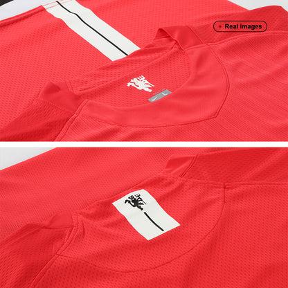 Retro RONALDO #7 Manchester United Mens Home Soccer Jersey 2007/08 Red