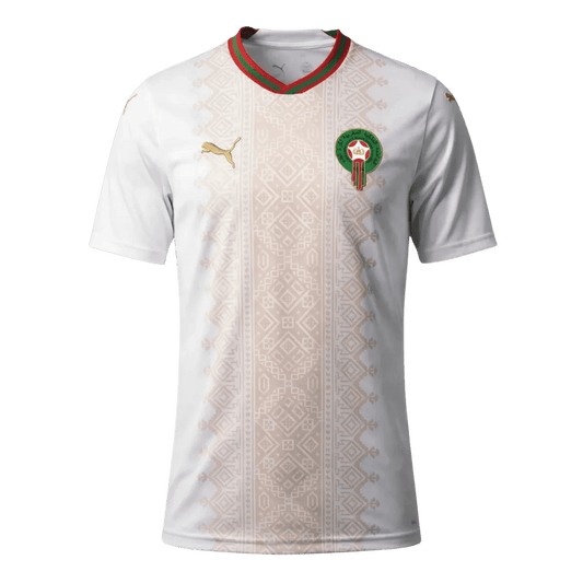Morocco Mens Away Soccer Jersey World Cup 2026 White