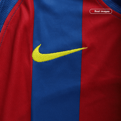 Retro Barcelona Mens Home Soccer Jersey UCL 2005/06 Red&Blue